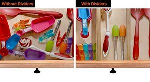 Extensible pour Tiroirs, Organisateur De <span class=keywords><strong>Tiroir</strong></span> De Cuisine Bambou <span class=keywords><strong>Kit</strong></span> De Compartimentation Pour Tiroirs - Product Image 6