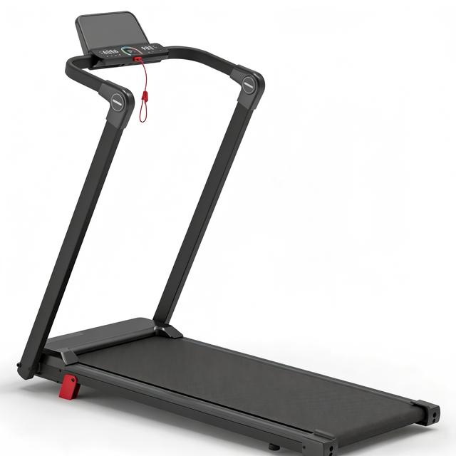 14km/h Adjustable Speed Walking Pad with LED Monitor & Handle | Compact Home & Office Fitness Treadmill for Walking & Jogging