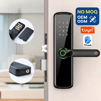 Cerradura Inteligente Biométrica Avanzada con Huella Dactilar 5050 Mortise Tuya WiFi Matter Ttlock para Puertas Interiores de Madera y Metal