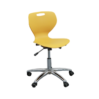 Chaise d'enseignant pivotante à cinq griffes au design moderne pour le bureau d'école Chaise de bureau à domicile Chaise de laboratoire pivotante avec poulie