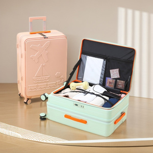 Maleta <span class=keywords><strong>de</strong></span> <span class=keywords><strong>Viaje</strong></span> Juvenil con Puerto <span class=keywords><strong>de</strong></span> Carga USB, Bolsillo Frontal y Superior, Ligera, Edición Universal Artística, Venta al Por Mayor - Product Image 2