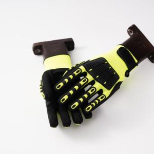 Guantes De seguridad industriales resistentes a cortes SONICE Material TPR Guantes De impacto para trabajo mecánico de construcción de campos petrolíferos - Product Image 5