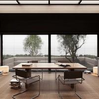 Villa de Luxe Européenne avec Piscine Rendu 3D Personnalisé Design de Maison Moderne Plan d'Étage 5 Chambres Solutions de Sous-Sol