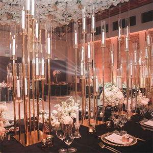 <b>Wedding</b> <b>Candle</b> Holders Table Decorations 10 Heads Gold Acrylic <b>Candle</b> Holder for Party - Product Image 6