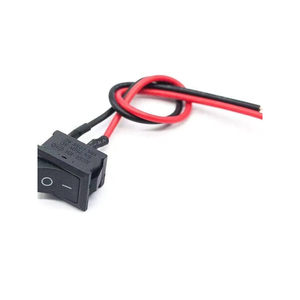 Interruptor basculante con cable de 10x15mm 0.5A de dos pines para dispositivos eléctricos - Product Image 2