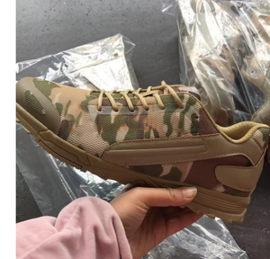 DFK01 Zapatillas Deportivas Personalizadas de Verano Color Café Marrón y Negro, Transpirables, para Hombres, Estudiantes, CP MC, Camuflaje, con Parte Superior de Malla - Product Image 4