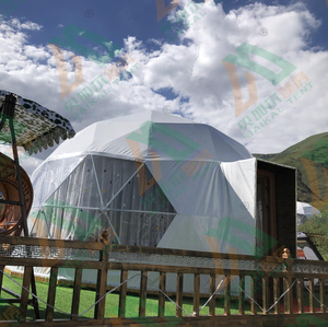 Grande <span class=keywords><strong>Tenda</strong></span> a Cupola <span class=keywords><strong>Trasparente</strong></span> in PVC Bianco Geo, Insonorizzata - Product Image 3