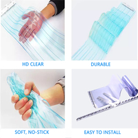 Rideaux en bande de PVC flexible pour portes industrielles et commerciales, vinyle transparent, contrôle de la température, réduction de la poussière et du bruit