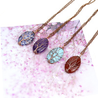 Collier pendentif en pierre naturelle et cristal de quartz Xinzhuang avec chaîne à maillons, bijou tendance unisexe, idéal pour un cadeau