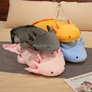 Axolotl-peluche personalizado de animal <span class=keywords><strong>Ambystoma</strong></span> para niños, almohada suave de dinosaurio para dormir - Product Image 1