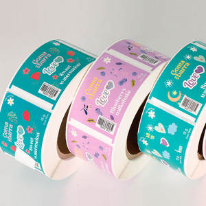 Papel de Arte de alta densidad, pegatina personalizada, impresión de transferencia de cuatro colores, etiquetas reciclables impermeables a prueba de aceite - Product Image 3