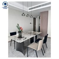 Prima Custom ized Luxus Stein High-End Villa Jade Textur Tisch Langlebiger natürlicher Luxus stein