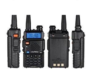 Baofeng UV-5R Walkie Talkie tiện dụng UHF VHF băng tần kép hai chiều đài phát thanh cầm tay với 5W Công suất đầu ra gmrs loại