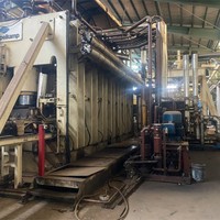 Ligne de production de laminage professionnelle d'occasion, machine de laminage de placage mélaminé d'occasion pour le revêtement des panneaux MDF et PB