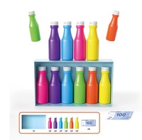 Jeu de société interactif de bureau pour enfants et adultes, avec jeu de correspondance de bouteilles en plastique et jeu de correspondance de couleurs, certifié BSCI