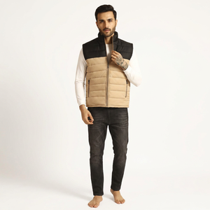Chaleco Acolchado Personalizado para Hombre - Chaqueta sin Mangas Transpirable y Cálida, Nuevo Diseño, Ropa Urbana de Invierno para Hombre - Product Image 1