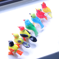 Petite figurine d'oiseau miniature artisanale en verre de Murano, artisanat en verre soufflé, pour la décoration artistique de la maison