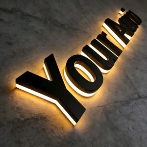 Letrero LED Acrílico 3D Personalizado con Logotipo para Publicidad Exterior, Fácil Instalación y Efecto de Luz Constante - Product Image 1