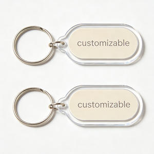 Porte-clés en acrylique personnalisé. Impression HD recto-verso. Options de couleurs/transparentes. Cadeau promotionnel avec logo d'entreprise. Personnalisé à partir de motifs artistiques. - Product Image 1