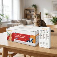 Kit de test rapide combiné pour chats : Détection rapide des antigènes FeLV, FIV et FHV