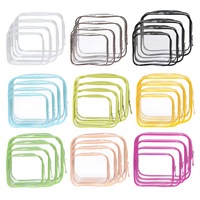 Trousse de maquillage transparente avec logo personnalisé pour femmes Trousse de toilette de voyage fourre-tout trousse de maquillage cosmétique en PVC transparent
