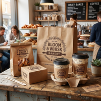 Manchons d'emballage pour café écologiques AT PACK, design personnalisé, manchons pour gobelets à café chaud, manchons en carton pour gobelets à boissons chaudes