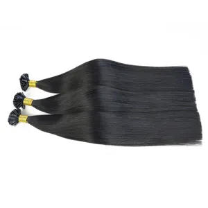 Готовые к отправке натуральные человеческие волосы с выровненными кутикулами шелковистые прямые волосы для наращивания для женщин