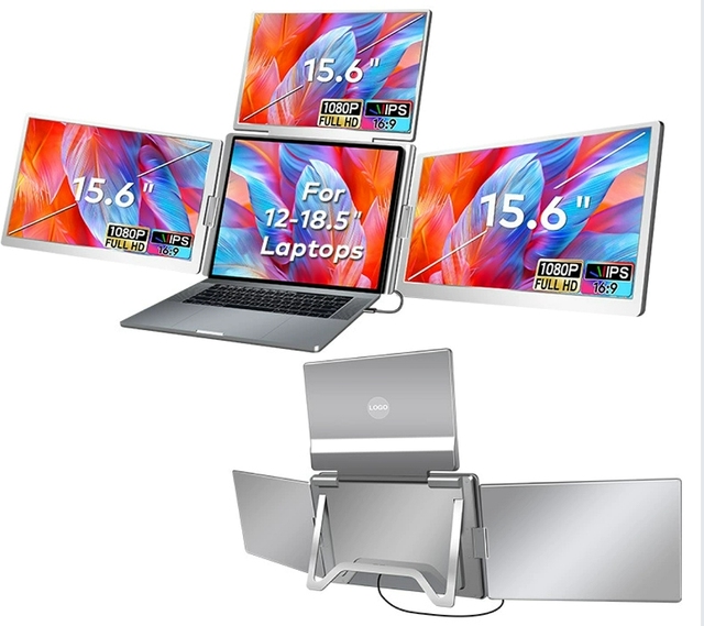 OEM New 15.6 Inch 1920*1200 FHD 60HZ IPS Portable Display Laptop Screen Extender Dual LCD Monitor