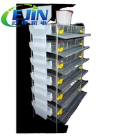 Cage à cailles de type H moderne EJIN pour un espace optimal dans les fermes d'élevage, nouvelle version écologique avec gestion automatisée de la volaille