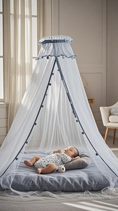 Tùy Chỉnh Liền Mạch Bảo Hiểm Đầy Đủ Trẻ Em Muỗi <span class=keywords><strong>Net</strong></span> Thoáng Khí Bé Muỗi <span class=keywords><strong>Net</strong></span> Cho Babys Crib Đáng Yêu Cho Mùa Hè Bangladesh Nhà Máy - Product Image 2