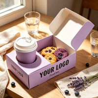 Boîte à biscuits personnalisée de qualité alimentaire avec emballage écologique en forme de tasse à café, boîte en carton pour petit-déjeuner sucré, boîte à gâteaux à emporter