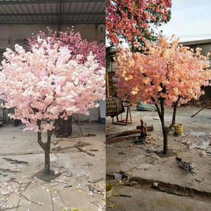 Arbre de cerisier <span class=keywords><strong>en</strong></span> <span class=keywords><strong>fleurs</strong></span> simulé à double couche, grande plante <span class=keywords><strong>en</strong></span> soie et plastique, pour mariage, café, hôtel, centre commercial, arbre de sol - Product Image 4
