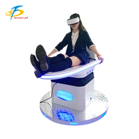 Simulador de Juegos VR 9D, Casa de Juegos VR Comercial Interior con Monedas y Efectos Dinámicos