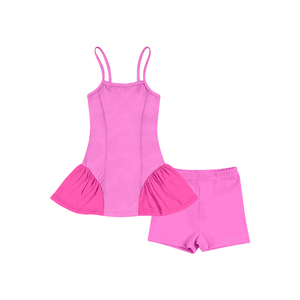 Ropa Deportiva Infantil Personalizada, Diseño de Tul con Estampado de Tenis, Vestido para Niñas con Pantalones Cortos de Seguridad, Secado Rápido, Spandex/Poliéster 220g, Yoga - Product Image 2