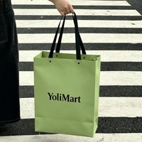 Sac en papier kraft fantaisie écologique avec corde en papier, imprimé sur mesure, compatible micro-ondes, sac de transport artisanal OEM