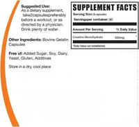 Capsules de créatine monohydrate, complément sportif pour la prise de masse musculaire, stimulant énergétique pour la salle de sport, soutien pour la musculation et la remise en forme