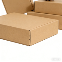 Boîtes d'expédition pour bijoux Auralux en carton kraft écologique, portables, étanches, rigides, taille personnalisée