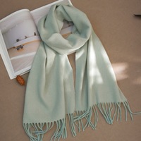 Écharpe 100% laine pour femmes, douce et chaude, bicolore, écharpe d'hiver avec franges, couleur unie, écharpe confortable pour le temps froid, écharpe en laine OEM/ODM