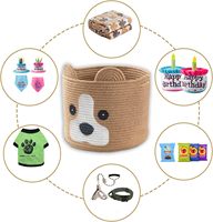 Panier de rangement pour jouets pour animaux de compagnie KUYUE, panier de rangement en corde de coton tissée pour enfants, panier pour jouets de bébé