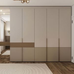 Armoire portable en bois moderne, fabricant sur mesure pour la chambre à coucher ou le salon, montage facile pour les villas - Product Image 2