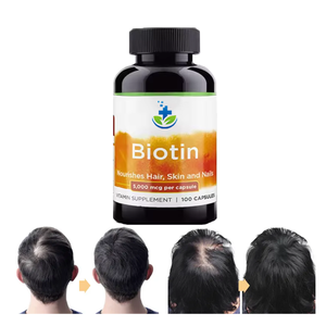 Label pribadi kapsul kolagen <span class=keywords><strong>Biotin</strong></span>, kapsul <span class=keywords><strong>Biotin</strong></span> organik untuk pertumbuhan rambut dan kuku suplemen vitamin <span class=keywords><strong>Biotin</strong></span> - Product Image 1
