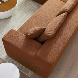 Rectangular Modular Sectional Upholstered Vacuum Compression <b>Sofa</b> <b>Sets</b> with Chaise Compressed Packing for Hotels - Product Image 5