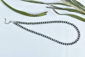 Collar Largo de 18'' con Cuentas de Perlas de 10 mm, Chapado en Oro sobre Plata de Ley, Hecho a Mano, para Regalo de Aniversario - Product Image 4