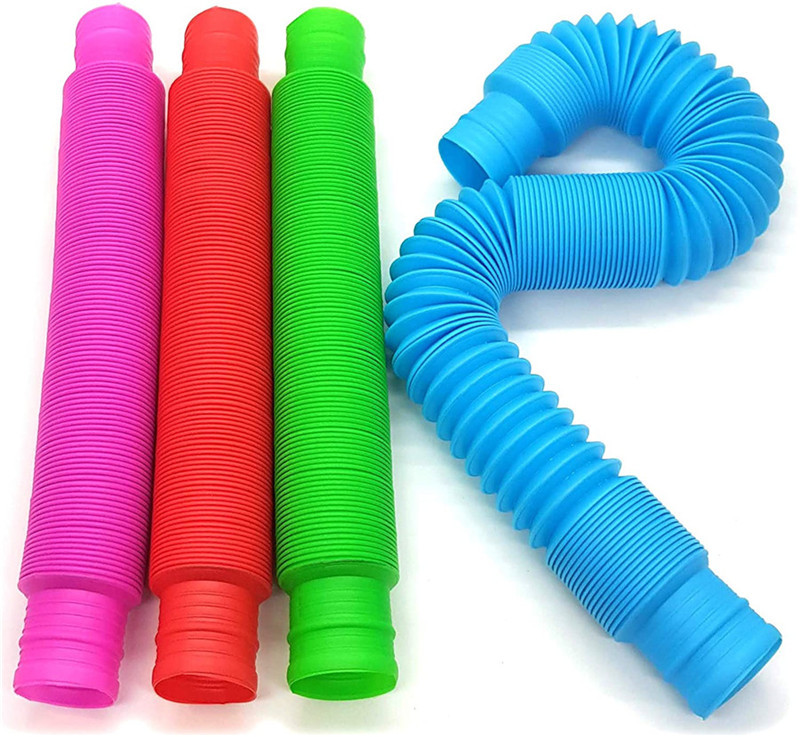 HelloWorld Amazon Tubes Sensory ADHD Pop Tube Toys 3CM for Autistic Fidgets Children Toys for Kids and Autism For Boys and Girls Pop Tube