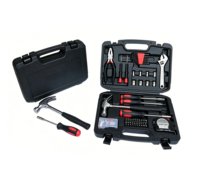 Ensemble d'outils à main en acier au carbone de qualité supérieure, 113 pièces, kit de quincaillerie mécanique durable avec étui de transport portable pour l'exportation