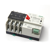 FALIANG 2P 220V 63A Monophasé 10kA FLQ1-63 ATS Commutateur de Transfert Automatique Double Alimentation sur Rail DIN pour Diesel Universel