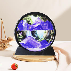 Vente en gros Horloge de sable mouvant pour ornement de peinture Horloge de sable créative pour <span class=keywords><strong>paysage</strong></span> et art <span class=keywords><strong>sablier</strong></span> pour décoration de la maison - Product Image 2