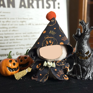 Venta al por mayor caliente 17cm muñeca disfraz de Halloween lindo calabaza <span class=keywords><strong>capa</strong></span> sombrero ropa conjunto para 17cm muñeca - Product Image 4