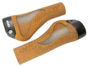 Puños ergonómicos de corcho de alta calidad para bicicleta UFOR UG‑101C, puños de manillar de corcho natural, puños antivibración para bicicleta de montaña para ciclismo de sendero - Product Image 3