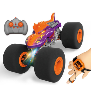 Coche <span class=keywords><strong>RC</strong></span> 4WD con Sensor de Gestos, Coche <span class=keywords><strong>RC</strong></span> <span class=keywords><strong>Dino</strong></span> Escala 1:16 para Escalar, Coche de Control Remoto con Forma de Animal - Product Image 1